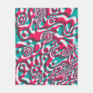 Couverture Polaire Acide Psychédélique Arrière - plan sans Seamless F