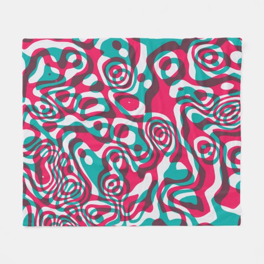 Couverture Polaire Acide Psychédélique Arrière - plan sans Seamless F (Devant (Horizontal))