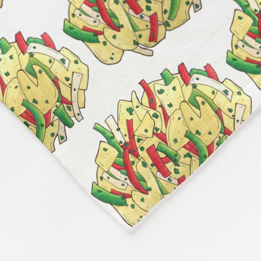 Couverture Polaire Ackee and Saltfish Cod Jamaïcain Caraïbes (Coin)