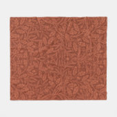 Couverture Polaire Acorns et Feuilles de chêne (par William Morris) (Devant (Horizontal))