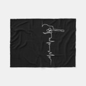 Couverture Polaire Acoustic Guitar Heartbeat (Devant (Horizontal))