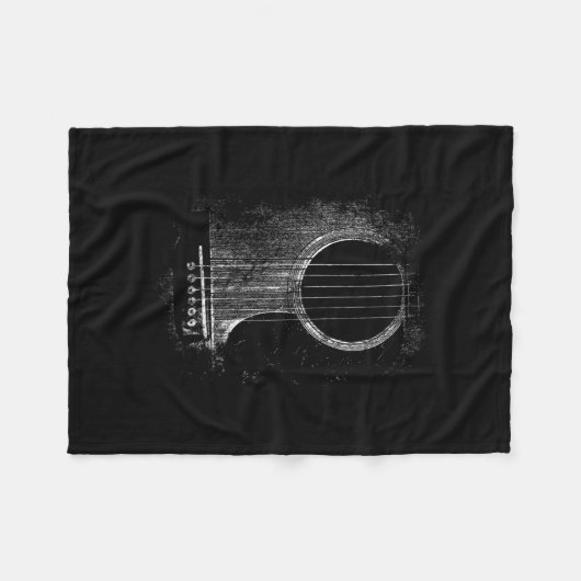 Couverture Polaire Acoustique Guitare Player Six String Rock & Roll (Devant (Horizontal))