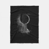 Couverture Polaire Acoustique Guitare Player Six String Rock & Roll (Devant)