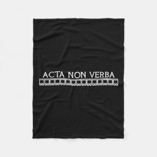 Couverture Polaire Acta Non Verba Actions Pas Mots Motivation Latino