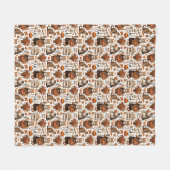 Couverture Polaire Action de grâce pour les amoureux des chats  (Devant (Horizontal))
