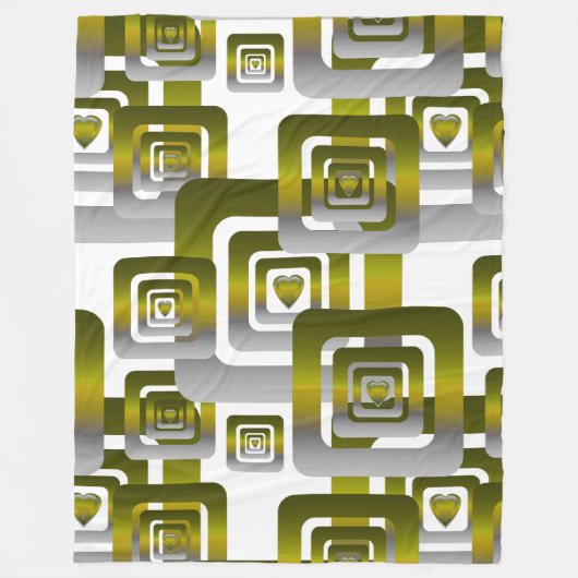 Couverture Polaire Activate My Heart Pattern Silver (Devant)