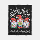 Couverture Polaire Activities Istant Gnome Everything Is Fine Christm (Devant)