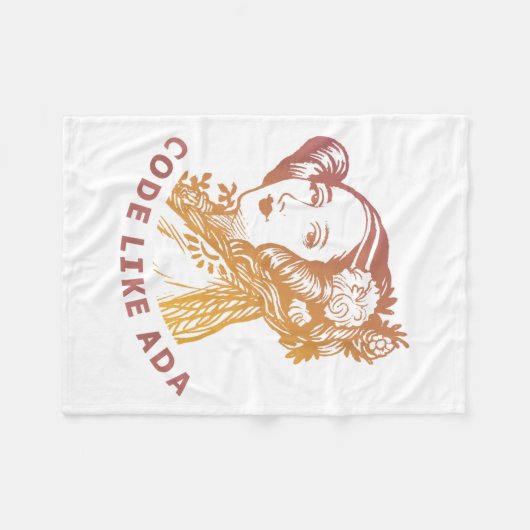 Couverture Polaire Ada Lovelace Dawn Gradient Code Like Ada (Devant (Horizontal))