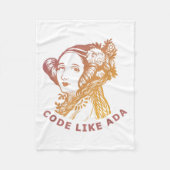 Couverture Polaire Ada Lovelace Dawn Gradient Code Like Ada  (Devant)