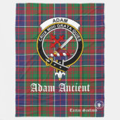 Couverture Polaire Adam Ancient Clan Tartan Scotland Fleece Blanket (Devant)