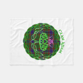 Couverture Polaire Adam Scottish Tartan Thistle Celtique (Devant (Horizontal))