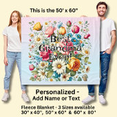 Couverture Polaire Add Grandma Name or Phrase - Best Grandma Ever!