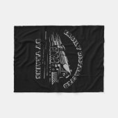 Couverture Polaire Add Your Text Easily Distracted By Steam Trains (Devant (Horizontal))