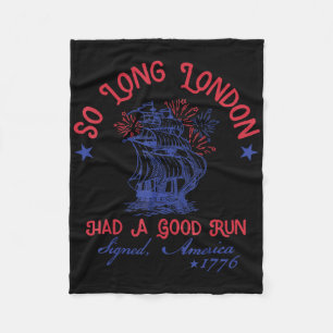 Couverture Polaire Adieu Londres 4 Juillet 1776 Usa Chemises Filles P