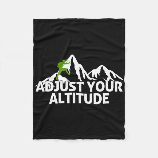 Couverture Polaire Adjust Your Altitude Rock Climbing Adventure  (Devant)