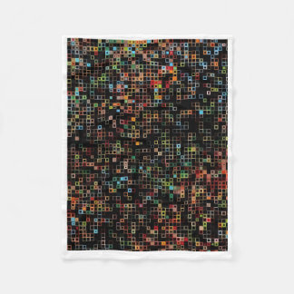 Couverture Polaire ADOM Colorful Mosaic Pixel Art Blanket