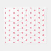 Couverture Polaire Adorable and cozy pink heart shaped blanket (Devant (Horizontal))