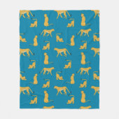 Couverture Polaire Adorable Cheetah tiger motif mignon toison couvert (Devant)