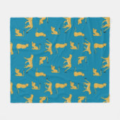 Couverture Polaire Adorable Cheetah tiger motif mignon toison couvert (Devant (Horizontal))