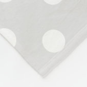 Couverture Polaire Adorable chien visage blanc dots enfants (Coin)