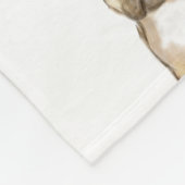 Couverture Polaire Adorable chiot français bulldog (Coin)