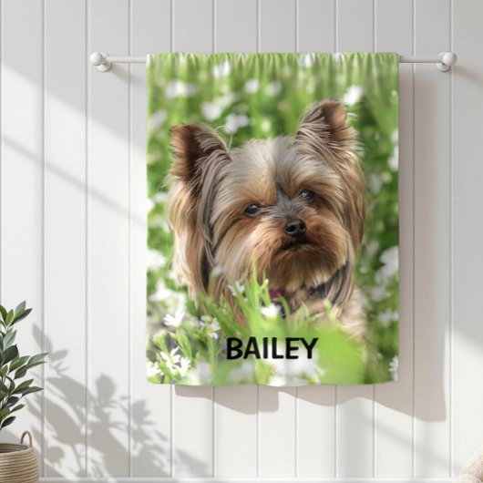 Couverture Polaire Adorable Custom Pet Photo with Name