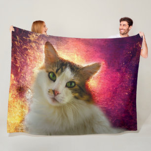 Couverture Polaire Adorable Cute Calico Chat