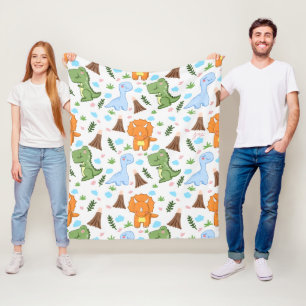 Couverture Polaire Adorable Dinosaur Motif pour enfants