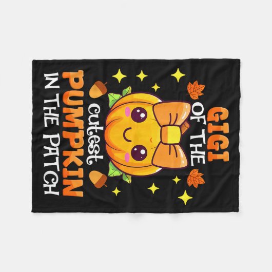 Couverture Polaire Adorable Gigi Of The Cutest Pumpkin In The Patch (Devant (Horizontal))