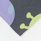 Couverture Polaire Adorable Green Aliens Space Ships UFO Kids (Coin)