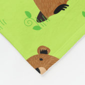Couverture Polaire Adorable Motif de la marmotte de bois (Coin)