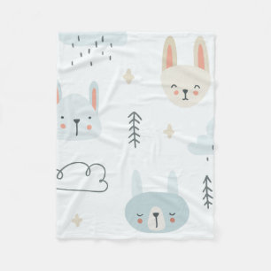 Couverture Polaire Adorable poupée pastel enfants motifs