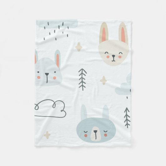 Couverture Polaire Adorable poupée pastel enfants motifs (Devant)