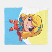 Couverture Polaire Adorable Stance Supergirl (Devant (Horizontal))