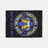 Couverture Polaire Adulte Drôle Boire Support Émotionnel Boire Bu (Devant (Horizontal))