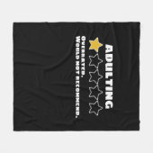 Couverture Polaire Adulte Surévalué Ne Recommanderait Pas Une Étoile (Devant (Horizontal))