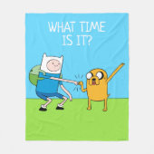 Couverture Polaire Adventure | Finn & Jake Fist Bump (Devant)