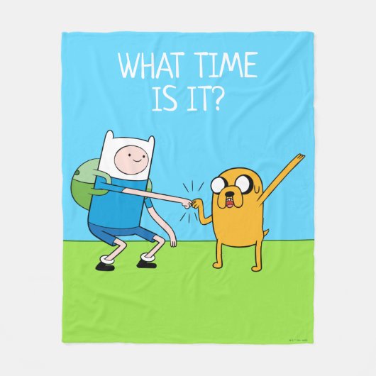 Couverture Polaire Adventure | Finn & Jake Fist Bump (Devant)