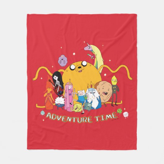 Couverture Polaire Adventure Time | Large Jake Group Graphic (Devant)