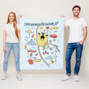 Couverture Polaire Adventure Time Party Jake Sketch