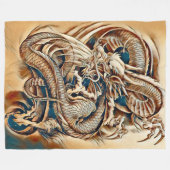 Couverture Polaire Aerographe chinois immortel d'empereur de dragon (Devant (Horizontal))