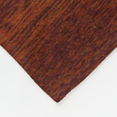 Couverture Polaire Aéronef classique Chrome comme Cessna sur l'acajou (Coin)