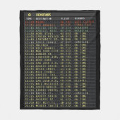 Couverture Polaire Aéroport Board (personnalisable) (Devant)