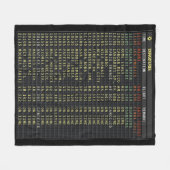 Couverture Polaire Aéroport Board (personnalisable) (Devant (Horizontal))