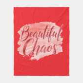 Couverture Polaire Aesthetic Beautiful Chaos Script Typography (Devant)