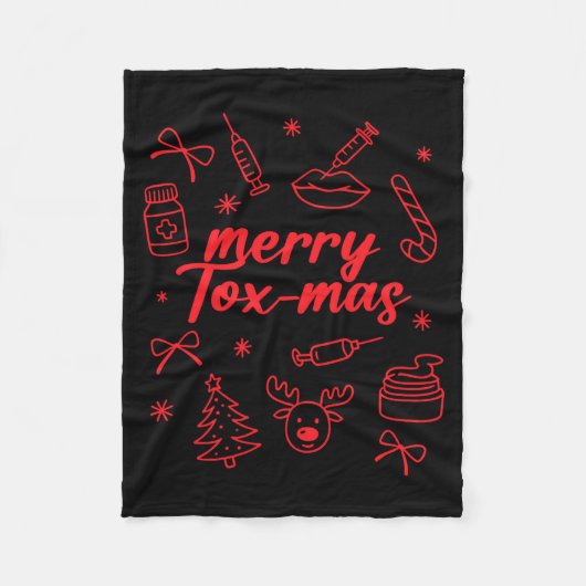 Couverture Polaire Aesthetic Nurse Injector Botox Er Xmas Merry Tox-m (Devant)