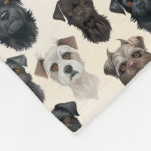 Affenpinscher Chien face Collage Motif