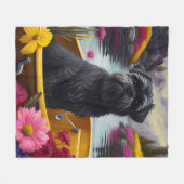 Couverture Polaire Affenpinscher Chien sur une pagaie : une aventure  (Devant (Horizontal))
