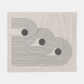 Couverture Polaire affiche contemporaine Abstraite du milieu du siècl (Devant (Horizontal))