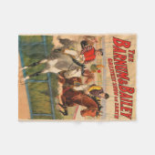 Couverture Polaire Affiche De Cirque De Jockeys Sur Les Chevaux Qui S (Devant (Horizontal))